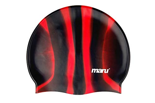 MARU Badekappe, schwarz/rot, Einheitsgröße MARU Badekappe, schwarz/rot, Einheitsgröße von maru