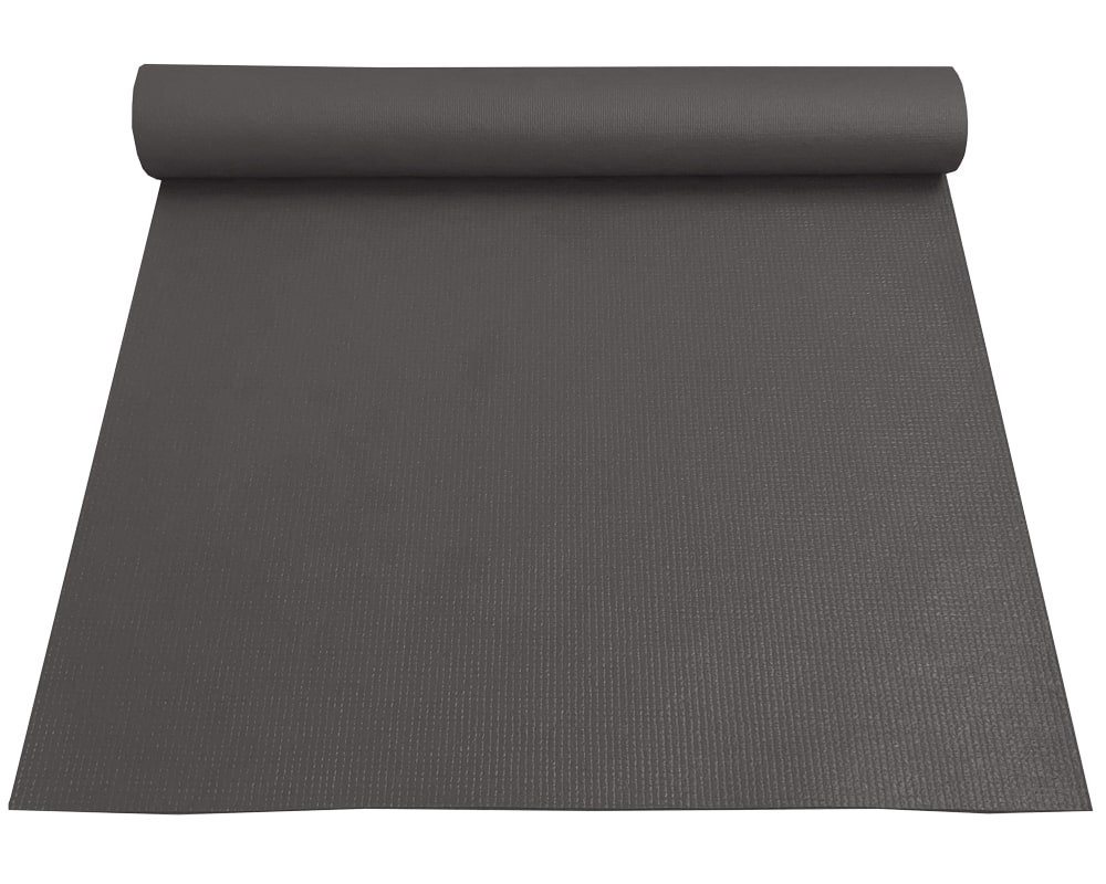 matches21 HOME & HOBBY Yogamatte Yogamatte rutschfest recycelt Polyester 1 Stk 60x180 cm grau (1-St) von matches21 HOME & HOBBY