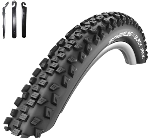 1 x Schwalbe Black Jack Active K-Guard 20" Schwarz 47-406 (20 x 1,90) inkl. Reifenheber von maxxi4you