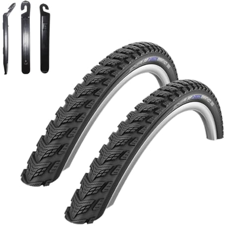 2 x Schwalbe Marathon GT 365 Fahrradreifen DualGuard Reflex Pannenschutz Allwetterreifen 40-622 (28 x 1,50) inkl. 3 Reifenheber von maxxi4you