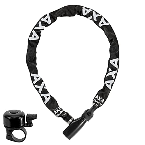 AXA Absolute 8-110 Kettenschloss Ø 8mm - 110 cm länge inkl. 1 x Fahrradklingel AXA Absolute 8-110 Kettenschloss Ø 8mm - 110 cm länge inkl. 1 x Fahrradklingel von maxxi4you