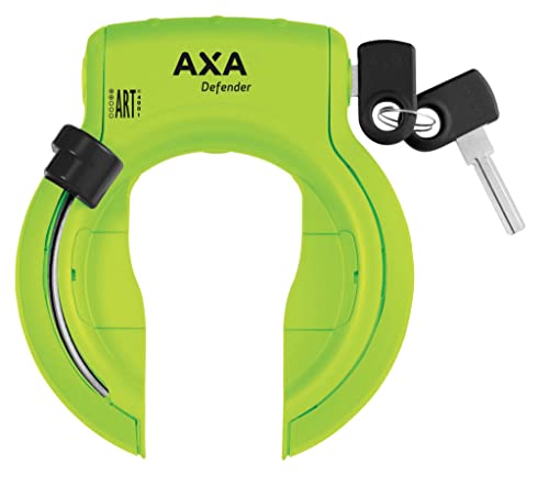 AXA Defender Art Rahmenschloss Grün inkl. Fahrradklingel von maxxi4you