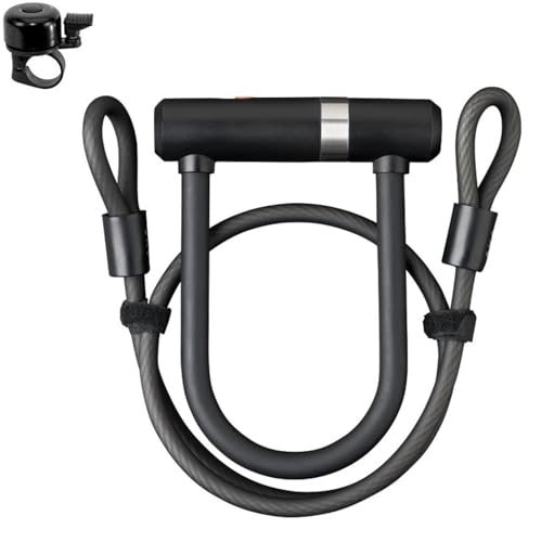 AXA Newton Mini Pro Bügelschloss mit Kabel Schwarz 100/10 inkl. Fahrradklingel AXA Newton Mini Pro Bügelschloss mit Kabel Schwarz 100/10 inkl. Fahrradklingel von maxxi4you