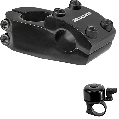 Zoom Ahead BMX Lenkervorbau Klemmung 22,2 mm Ausladung 50 mm Gabelschaft Ø 1 1/8" schwarz inkl. Fahrradklingel Zoom Ahead BMX Lenkervorbau Klemmung 22,2 mm Ausladung 50 mm Gabelschaft Ø 1 1/8" schwarz inkl. Fahrradklingel von maxxi4you