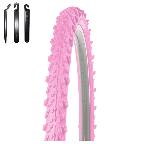 Angebot-Set / 1 x Kenda K-829 Psycho 24" MTB Fahrradreifen Fahrradmantel in Pink 50-507 (24 x 1.95) inkl. 3 Reifenheber von maxxi4you