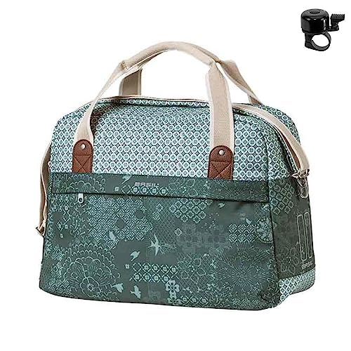 Basil Bohème - Fahrrad Schultertasche - 18 Liter - grün inkl. Fahrradklingel Basil Bohème - Fahrrad Schultertasche - 18 Liter - grün inkl. Fahrradklingel von maxxi4you