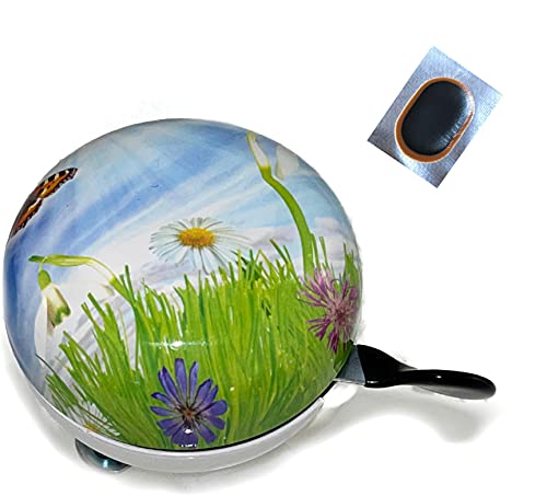 Ding Dong Fahrradglocke Schmetterlinge Blume Fahrradklingel Ø 60 mm inkl. 1 Schlauchflicken Ding Dong Fahrradglocke Schmetterlinge Blume Fahrradklingel Ø 60 mm inkl. 1 Schlauchflicken von maxxi4you