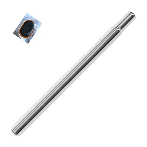 Fahrrad Kerzensattelstütze Sattelstütze Silber Stahl verzinkt Ø 25,4 mm / 240 mm inkl. Schlauchflicken Fahrrad Kerzensattelstütze Sattelstütze Silber Stahl verzinkt Ø 25,4 mm / 240 mm inkl. Schlauchflicken von maxxi4you