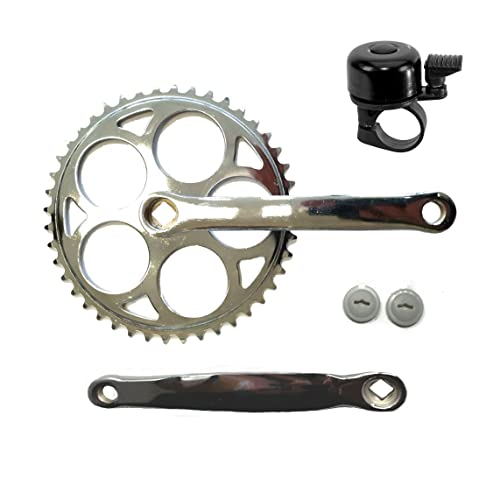 Kurbelgarnitur Tretkurbel Kurbel Kettenblatt Kettenradgarnitur 44 Zähne inkl. 1 x Fahrradklingel Kurbelgarnitur Tretkurbel Kurbel Kettenblatt Kettenradgarnitur 44 Zähne inkl. 1 x Fahrradklingel von maxxi4you