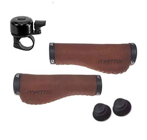 Matrix Lenkergriffe Fahrradgriff Griff Leder Lang Lang - Braun inkl. Fahrradklingel Matrix Lenkergriffe Fahrradgriff Griff Leder Lang Lang - Braun inkl. Fahrradklingel von maxxi4you