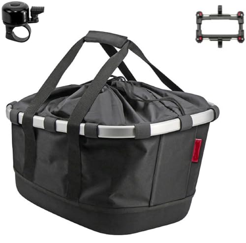 Rixen & Kaul Bikebasket Gepäckträgertasche GT UniKlip 2 schwarz inkl. Fahrradklingel Rixen & Kaul Bikebasket Gepäckträgertasche GT UniKlip 2 schwarz inkl. Fahrradklingel von maxxi4you