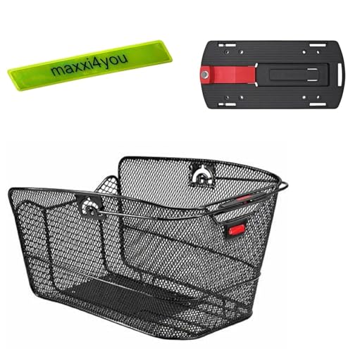 Rixen & Kaul Hinter Gepäckträgerkorb Citymax GTA Schwarz mit GTA Kupplungs Set inkl. GTA Adapter inkl. Fahrradklingel Rixen & Kaul Hinter Gepäckträgerkorb Citymax GTA Schwarz mit GTA Kupplungs Set inkl. GTA Adapter inkl. Fahrradklingel von maxxi4you