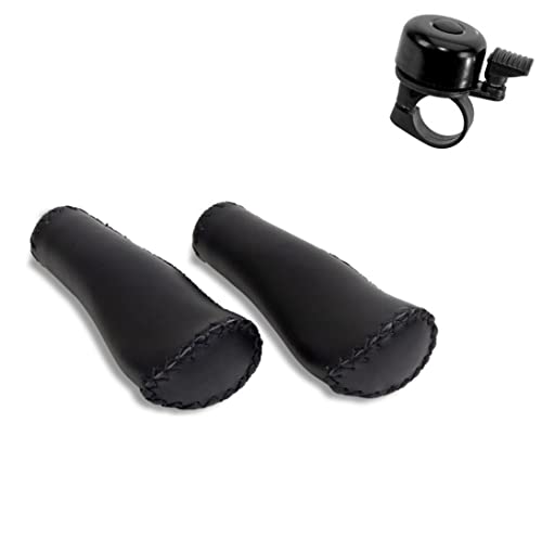 Selle Orient ergonomische Fahrradgriffe echtes Leder 135/135 mm schwarz inkl. 1 x Fahrradklingel Selle Orient ergonomische Fahrradgriffe echtes Leder 135/135 mm schwarz inkl. 1 x Fahrradklingel von maxxi4you