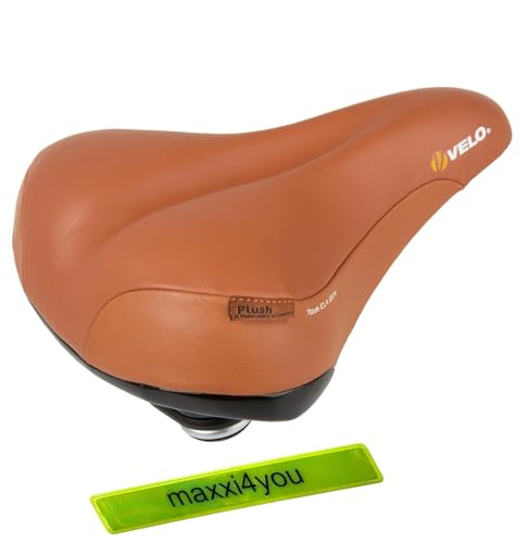Velo Tour Ela Gen Plush Fahrradsattel Sattel aus echtem Leder mit Elastomerfederung inkl. Fahrradklingel Velo Tour Ela Gen Plush Fahrradsattel Sattel aus echtem Leder mit Elastomerfederung inkl. Fahrradklingel von maxxi4you