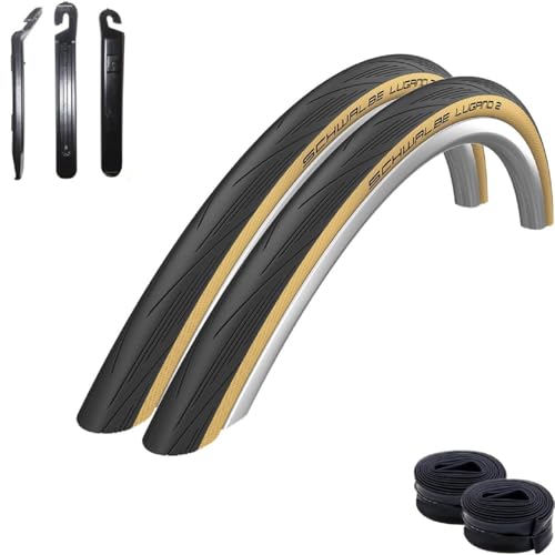 2 x HS471 Lugano 2 28" Rennradreifen Schwarz/Classic 700 x 25C (25-622) + 2 Schwalbe Schläuche SV15 inkl. 3 Reifenheber 2 x HS471 Lugano 2 28" Rennradreifen Schwarz/Classic 700 x 25C (25-622) + 2 Schwalbe Schläuche SV15 inkl. 3 Reifenheber von maxxi4you