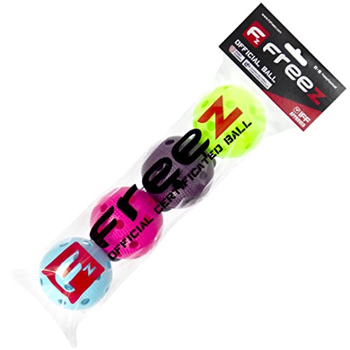 mb-m FREEZ Floorball Ball Official Tube Color - 4er Pack Unihockey Bälle bunt von mb-m