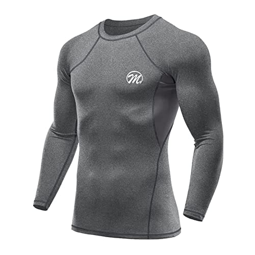 meeteu Funktionsshirt Herren Langarm Sport Base Layer Laufshirt Kompression T-Shirt für Männer Running Gym Workout meeteu Funktionsshirt Herren Langarm Sport Base Layer Laufshirt Kompression T-Shirt für Männer Running Gym Workout von meeteu