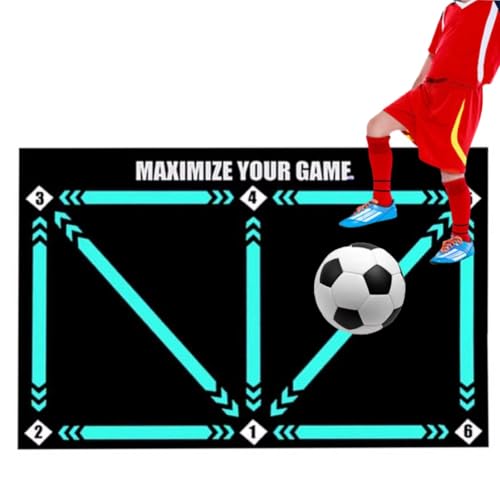 Fussball Matte-24x36in Fußball Trainingsmatte-Fußball Schritt Trainingsmatte-Fussball Trainingsmatte rutschfest Stoßdämpfende-Rutschfeste Fußballmatte Schritt von megastore