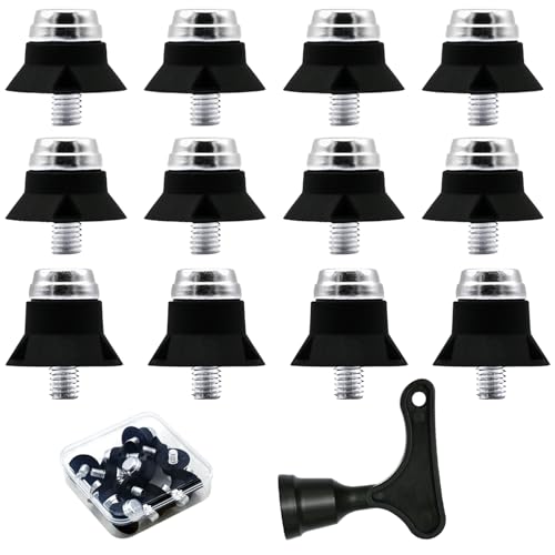 Fußballschuhe Stollen 12 Stück Ersatzstollen für Fußballschuhe mit Wrench,Fußballstollen Aluminiumlegierung, 2 Größen 13mm, 16mm,Ersatz Fußball Schuh Stollen für FußBallschuhe mit M5 Gewinde Fußballschuhe Stollen 12 Stück Ersatzstollen für Fußballschuhe mit Wrench,Fußballstollen Aluminiumlegierung, 2 Größen 13mm, 16mm,Ersatz Fußball Schuh Stollen für FußBallschuhe mit M5 Gewinde von mellystore