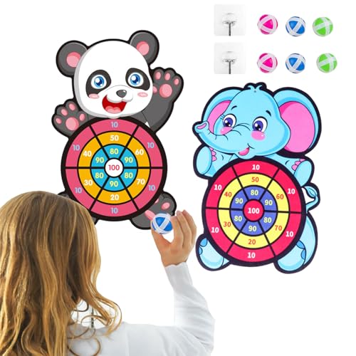 Dartscheibe Kinder,Mengger 2pcs Kinder Dartscheibes Elefanten und Pandas Geschenke Kinder Klett Dartscheibe Mit 6 Klebrigen Bällen Geschenke für Kinder 4-11 Jahre Wurfspiel Set Dartscheibe Kinder,Mengger 2pcs Kinder Dartscheibes Elefanten und Pandas Geschenke Kinder Klett Dartscheibe Mit 6 Klebrigen Bällen Geschenke für Kinder 4-11 Jahre Wurfspiel Set von mengger