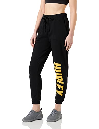 meta sportswear llc Damen Nascar Fleece Pant Hose, schwarz, XS meta sportswear llc Damen Nascar Fleece Pant Hose, schwarz, XS von Hurley