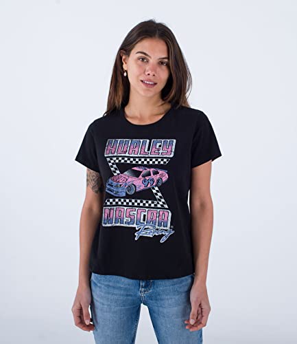 meta sportswear llc Damen Racecar Classic Tee Tshirt, schwarz, S meta sportswear llc Damen Racecar Classic Tee Tshirt, schwarz, S von Hurley