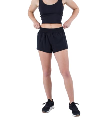 meta Sportswear LLC Damen Solid Active Shorts, schwarz, L von Hurley