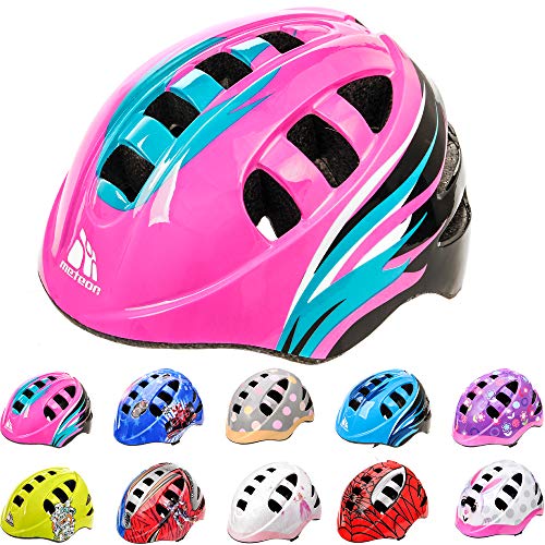 Meteor-Kinder Fahrradhelm, Skaterhelm, Sicherheitshelm METEOR (Orbit PINK, M 52-56cm 225g) von meteor