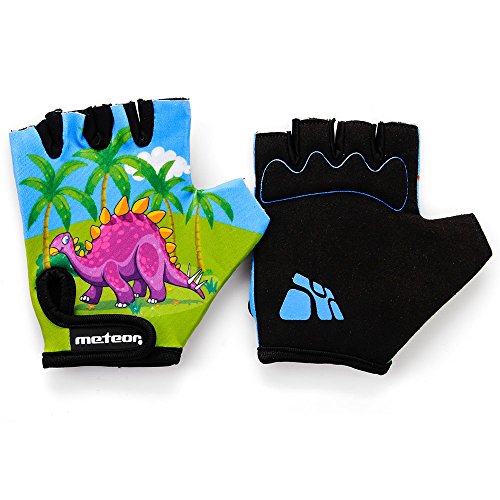 Meteor Unisex Kinder Fahrradhandschuhe Bike - Gel BMX Handschuhe, DINOSAUR, Gr.-Jr M/ Handweite- 7-7.5cm Meteor Unisex Kinder Fahrradhandschuhe Bike - Gel BMX Handschuhe, DINOSAUR, Gr.-Jr M/ Handweite- 7-7.5cm von meteor