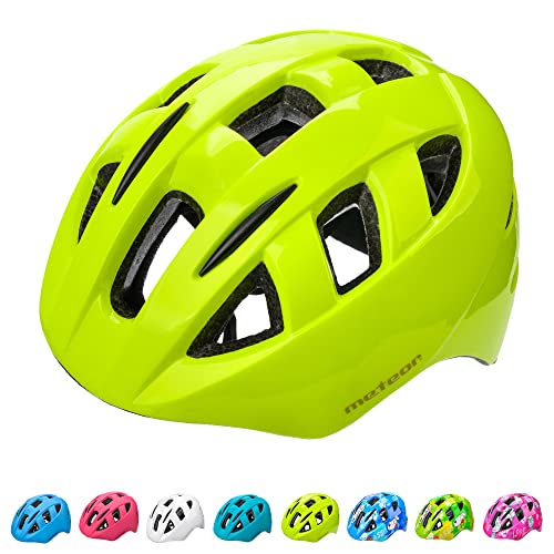 meteor® Fahrradhelm Kinderhelm BMX Kinder-Helm MTB kinderfahrradhelm Downhill rennradhelm Mountain-Bike Inliner Roller Skater BMX fahradhelm Scooter Kinder Helmet von meteor