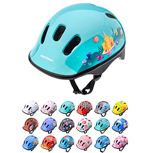 meteor® Kinderfahrradhelm Sicherer Fahrradhelm Kinder-Helm rollerhelm Jungen kinderfahrradhelm für Mountainbike Inliner skaterhelm BMX fahradhelm Scooter Kinder Bike Helmet von meteor