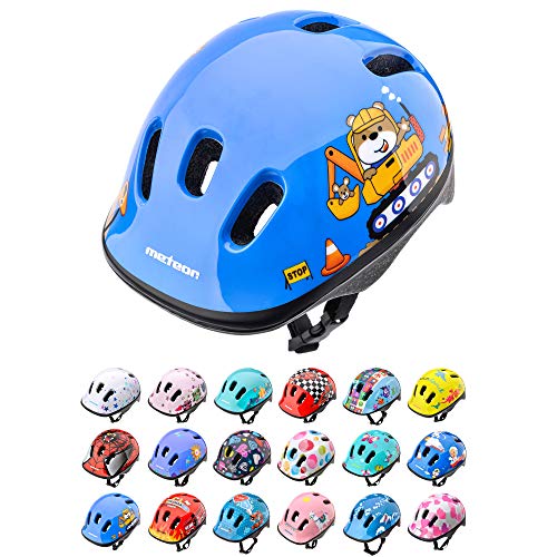 meteor® Kinderfahrradhelm Sicherer Fahrradhelm Kinder-Helm rollerhelm Jungen kinderfahrradhelm für Mountainbike Inliner skaterhelm BMX fahradhelm Scooter Kinder Bike Helmet von meteor