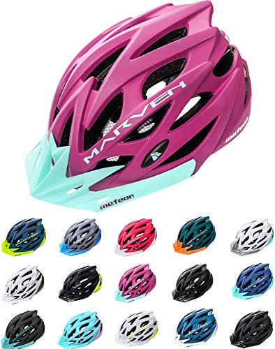 meteor® Marven Fahrradhelm Herren Damen Kinder-Helm MTB rollerhelm mädchen kinderfahrradhelm für Downhill rennradhelm Mountainbike Inliner skaterhelm BMX fahradhelm Scooter Jungen Bike Helmet von meteor