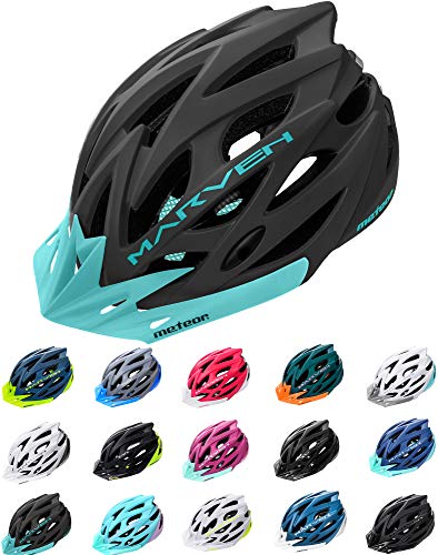 meteor® Marven Fahrradhelm Herren Damen Kinder-Helm MTB rollerhelm mädchen kinderfahrradhelm für Downhill rennradhelm Mountainbike Inliner skaterhelm BMX fahradhelm Scooter Jungen Bike Helmet von meteor