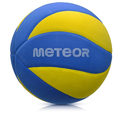 meteor® Volleybälle Größe fur Kinder Jugend und Damen ideal auf die Kinderhände abgestimmt idealer Volleybälle für Ausbildung weicher Volleyball mit griffiger Oberfläche von meteor