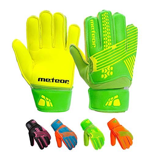 meteor Catch Fussball Torwarthandschuhe fur Kinder Spieler-Handschuhe Heren fußball-Handschuhe Damen tormann Handschuhe schutzt die Finger tormannhandschuhe Jungen Torwart Spieler Handschuhe Catch von meteor