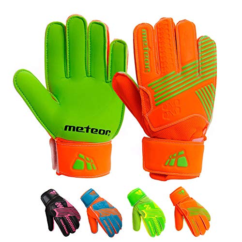 meteor Catch Fussball Torwarthandschuhe fur Kinder Spieler-Handschuhe Heren fußball-Handschuhe Damen tormann Handschuhe schutzt die Finger tormannhandschuhe Jungen Torwart Spieler Handschuhe Catch von meteor