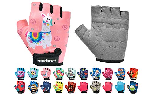 meteor Kinder Fahrradhandschuhe Bike Gel BMX Handschuh Jungen Fahrrad Handschuhe Mädchen radhandschuhe Scooter radhandschuhe Kinder Tretroller Handschuhe Fahr-Rad von meteor