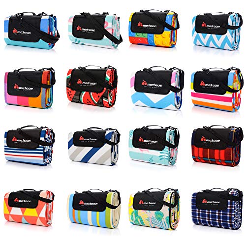 meteor Picknickdecke Stranddecke wasserdichte sanddichte tolle Picknick-Matte Fleece Draussen Decken Camping-Decke Strand-Matte Thermo isoliert Liegematte, Tragegurt strips, XL / 180x200 meteor Picknickdecke Stranddecke wasserdichte sanddichte tolle Picknick-Matte Fleece Draussen Decken Camping-Decke Strand-Matte Thermo isoliert Liegematte, Tragegurt strips, XL / 180x200 von meteor
