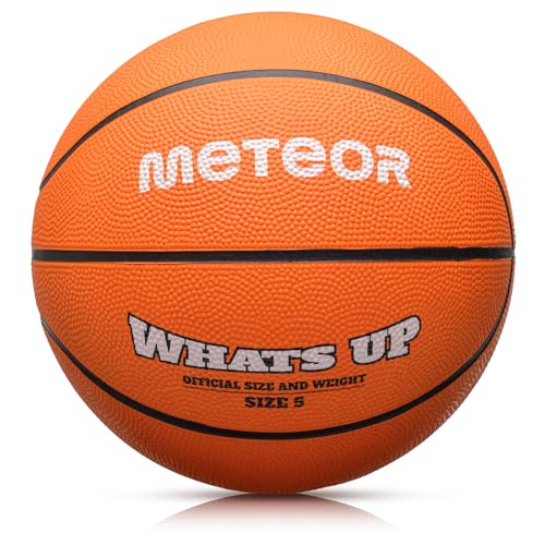 meteor Whats UP Basketball Größe #5 ideal für Kinder von 4-8 Jahren, weicher Mini Basketball, Orange meteor Whats UP Basketball Größe #5 ideal für Kinder von 4-8 Jahren, weicher Mini Basketball, Orange von meteor