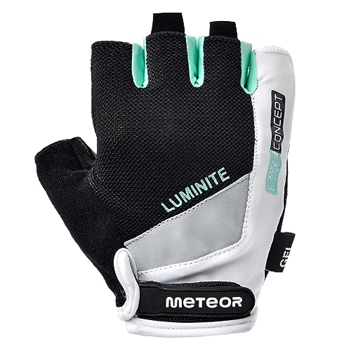 meteor radhandschuhe MTB Handschuhe Herren Gel GX31 Green fahrradhandschuhe Mountainbike Handschuhe - Radsport Handschuhe Damen - Radsporthandschuhe Downhill Wandern Fahrrad Handschuhe Kinder von meteor