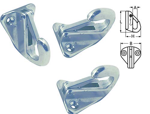 2 Stück Fenderhaken 8 mm Edelstahl A4 Fenderhalter Fenderleine Fenderöse 2 Stück Fenderhaken 8 mm Edelstahl A4 Fenderhalter Fenderleine Fenderöse von mgverkauf