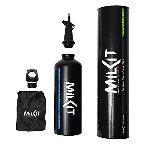 milKit Tubeless Booster Kit - Das preisgekrönte Tubeless Tire Booster Set - mobiles Tubeless Reifen Reparatur Kit für Rennrad & MTB milKit Tubeless Booster Kit - Das preisgekrönte Tubeless Tire Booster Set - mobiles Tubeless Reifen Reparatur Kit für Rennrad & MTB von milKit