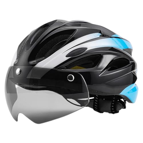 Reithelme,Mountainbike-Helme - Fahrradhelme mit Rücklicht-Magnetbrille | Fahrradhelme, atmungsaktive und verstellbare Helme für Rennrad, Mountainbike von mimika