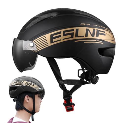 Fahrradhelme für Herren,Fahrradhelme für Erwachsene | Fahrrad-Kopfbedeckung mit Schutzbrille,Mehrzweckausrüstung, atmungsaktiv, schützend und stoßdämpfend, für Mountainbike- und Rennradfahren von mimika