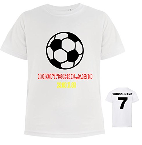 Fußball T-Shirt mit Namen | Personalisiertes Kinder-Trikot inkl. Wunschnamen & Nummer | Motiv Deutschland Fußball Fußball T-Shirt mit Namen | Personalisiertes Kinder-Trikot inkl. Wunschnamen & Nummer | Motiv Deutschland Fußball von minimutz