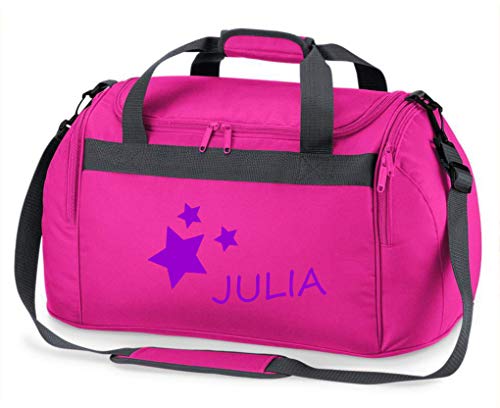 Kindersporttasche Junge & Mädchen | Motiv Sterne & Namen-sdruck personalisiert & Bedruckt | Reisetasche Sporttasche mit Namen Kindertasche Tragetasche zum Umhängen für Kinder Kindersporttasche Junge & Mädchen | Motiv Sterne & Namen-sdruck personalisiert & Bedruckt | Reisetasche Sporttasche mit Namen Kindertasche Tragetasche zum Umhängen für Kinder von minimutz