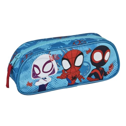 minimutz Schlampermäppchen Spidey Mädchen Jungen - Personalisiert mit Name - Schüleretui Stiftemäppchen für Schule und Daheim von minimutz