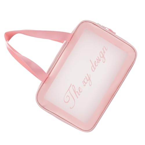 minkissy Klare Kosmetik-Reisetasche Klarer Make -up -Tasche Reisebeutel Toilettenartikel Personalisierte Kosmetiktasche Süße Kulturtasche Kleiner Durchsichtiger Kulturbeutel Taschen PVC von minkissy