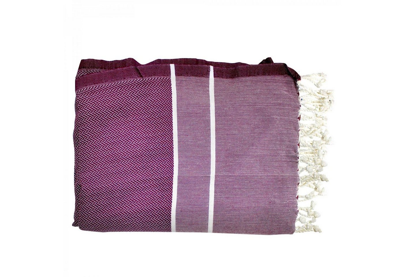 mitienda Hamamtuch Handtuch Fouta violett 100% Baumwolle, Tunesien, Frottier von mitienda